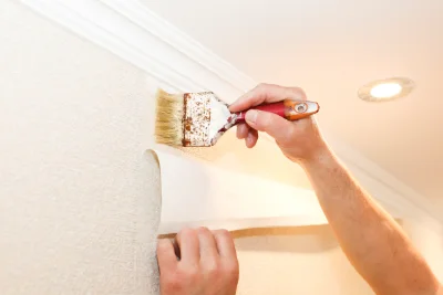 Pose de papier peint à Nazelles-Négron — revêtements muraux et toiles de verre